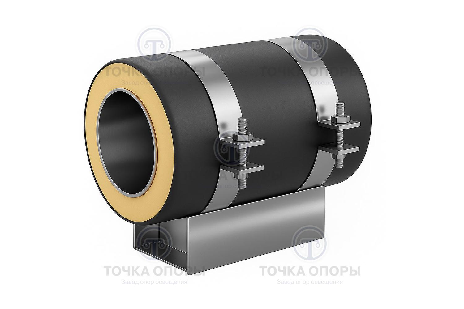 Скользящая опора СПОк 273/500.100 подкладная канальная для труб в ППУ