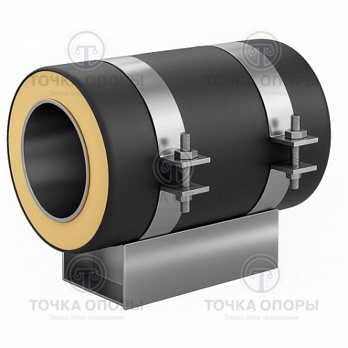 Скользящая опора СПОн 1220/1400.100 подкладная надземная для труб в ППУ